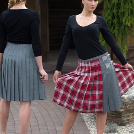 Pleated plisse skirts