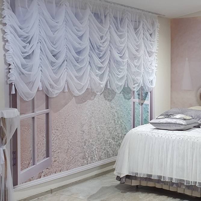 Pagal individualų užsakymą. Prabangi Romantišką Provanso stiliaus prancūziška užuolaida, romanėtė Paris