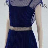 Summer sunray plisse transparent youth modern tulle dress 9434 scaled