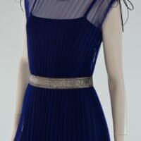 Summer sunray plisse transparent youth modern tulle dress 9436 scaled