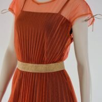 Summer sunray plisse transparent youth modern tulle dress 9465 scaled