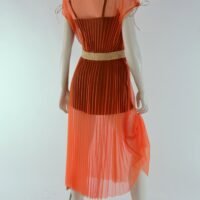 Summer sunray plisse transparent youth modern tulle dress 9467 scaled