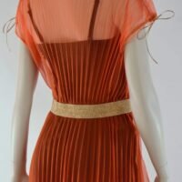 Summer sunray plisse transparent youth modern tulle dress 9468 scaled