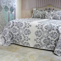 Lovatiesė Dina dvipuse baltai pilkos spalvos originalaus dizaino 250×250