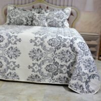 Lovatiesė Dina dvipuse baltai pilkos spalvos originalaus dizaino 250×250