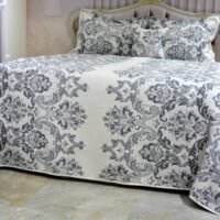 Lovatiesė Dina dvipuse baltai pilkos spalvos originalaus dizaino 250×250