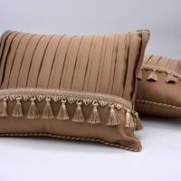 Pagalvės dekorui su klostuotais intarpais. Pagal individualų užsakymą.