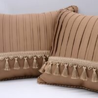 Pagalvės dekorui su klostuotais intarpais. Pagal individualų užsakymą.