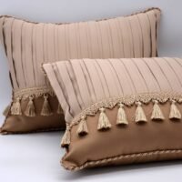 Pagalvės dekorui su klostuotais intarpais 1. Pagal individualų užsakymą.