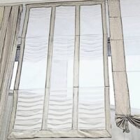 Pagal individualų užsakymą. Originalaus dizaino prabangi klostuota romanėtė užuolaida Osaka