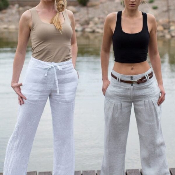 linen pants kylie brooklyn 98