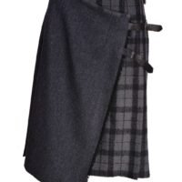 pleated wraped skirt knee 433ddd2d8834132bef99c45aed3dc966