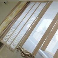 Pagal individualų užsakymą. Originalaus dizaino prabangi klostuota romanėtė užuolaida Osaka