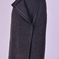 skirt pencil gray liussy 84fce20ba80456d56a23876aac564638